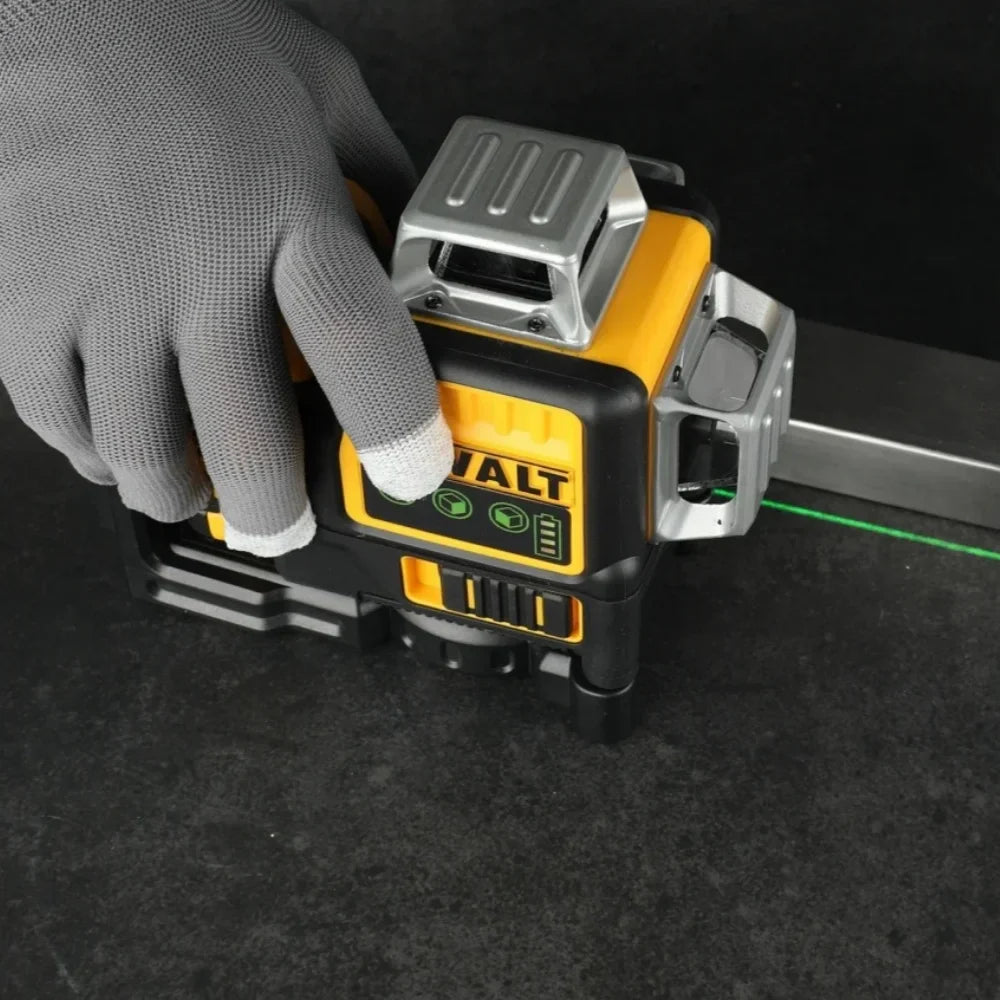 2025 DEWALT DW089LG Laser Level 12-Line 3-Sides 360-Degree Vertical Lines Outdoor Use with 12V Lithium Battery Laser Level Meter