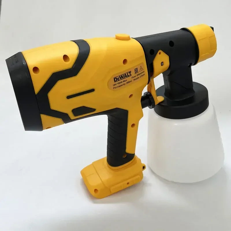 New 2026 Dewalt Cordless Electric 800ML Spray Gun Paint Sprayer High Power Auto Furniture Coating Airbrush For Dewalt Battery