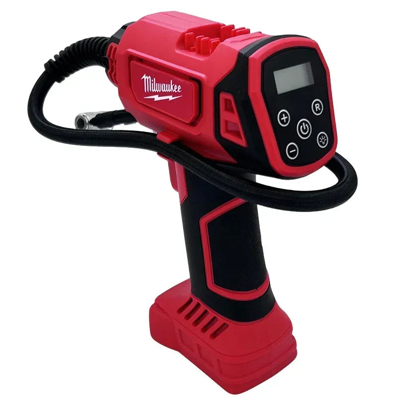 Milwaukee 18V Battery Cordless Electric Air Pump Car Tire Automatic Inflator Handheld Air Compressor Rechargeable