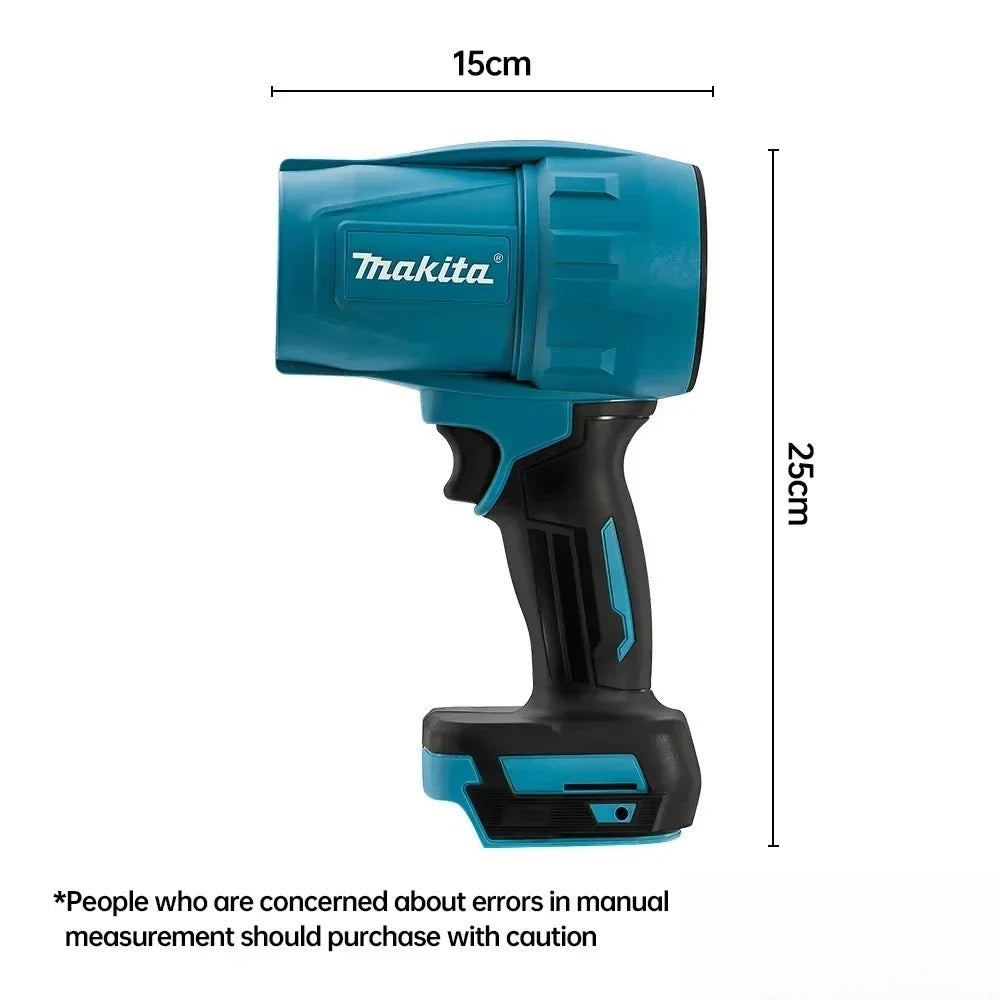Makita 30000RPM Brushless High Power Turbo Fan Blowers Electric Handheld Jet Fan Snow Leaf Dust Blowing Tool for 18V Battery