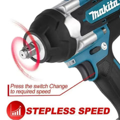 Makita DTW700 18V LXT Brushless Impact Wrench 1000N·m - for Auto Repair Heavy Equipment Assembly Cordless Tool (NO BATTERY)