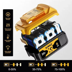 DEWALT battery 20V 2AH/5AH/6Ah & 60V-9AH rechargeable lithium-ion battery，DCB205 DCB201 DCB203 Power Tool battery. DEWALT 20V battery