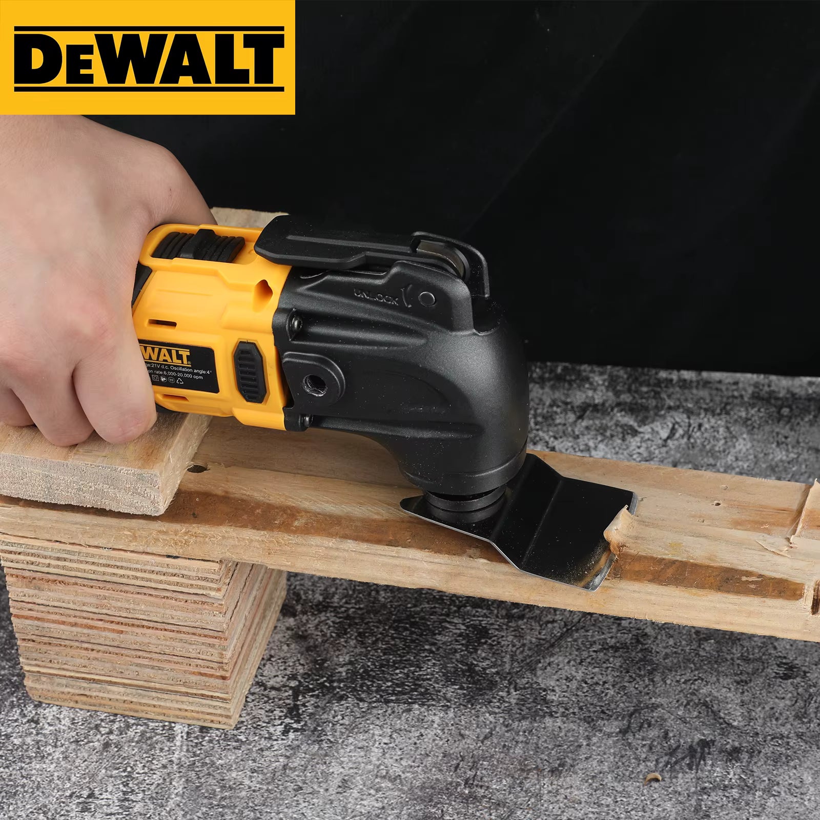DEWALT 21V Max Brushless Cordless Oscillating Multi Tool w/5 Accessories,Tool-Free Quick Change,Cutting,Sanding Grout Removal